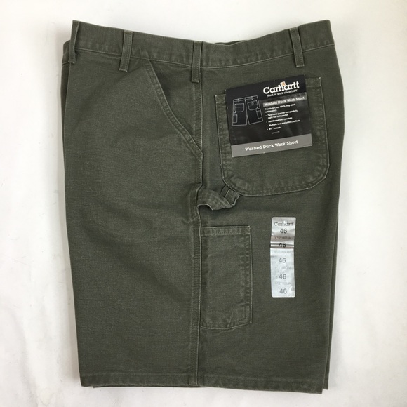 Carhartt Washed Duck Work Short Green 46 - Picture 5 of 16